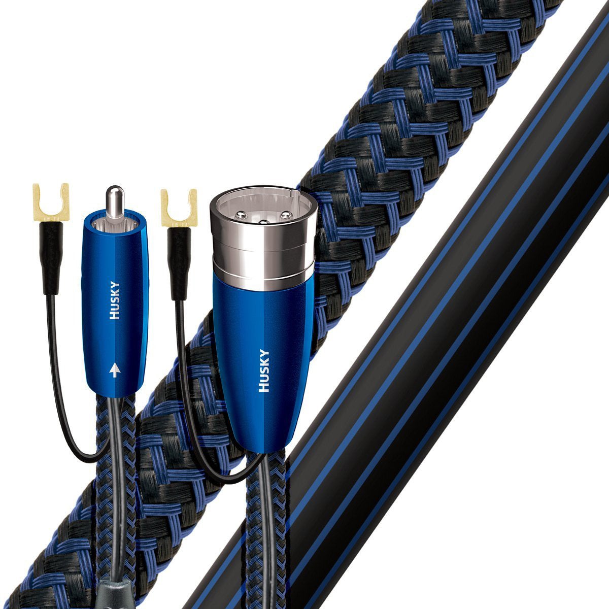 AudioQuest Custom Cable - Husky 8M - XLR (source) to RCA (receiver) - Braided Jacket