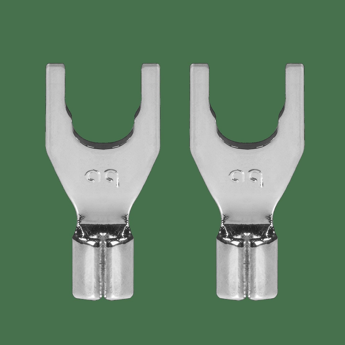AudioQuest P10M Spade Connectors – Fits 1/4" and 5/16" Binding Posts (Supports up to 10 AWG)