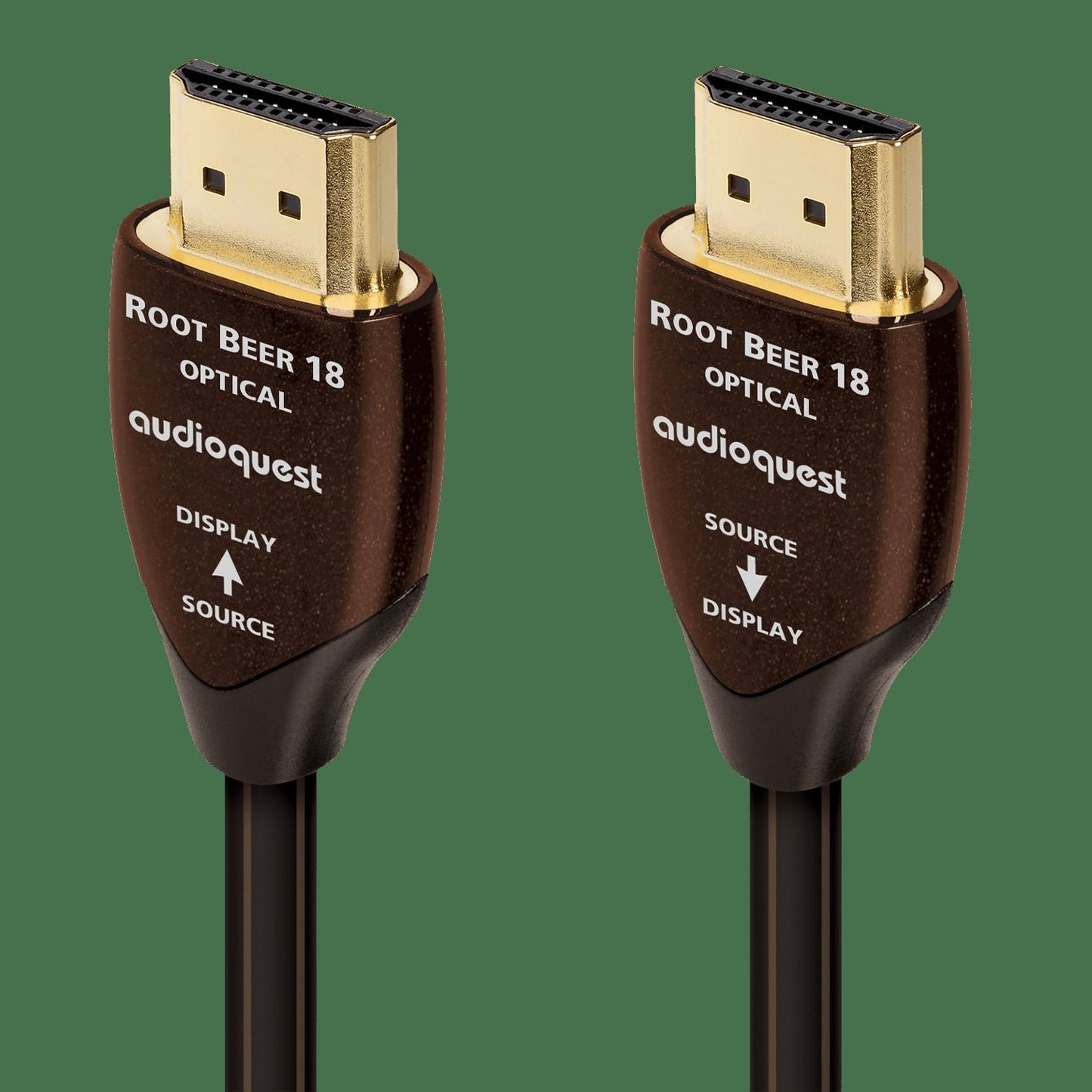 AudioQuest Root Beer 18 2.0b HDMI Cable - 4K/8K Ultra HD, In-Wall Rated, High-Speed, 18Gbps, HDR, eARC