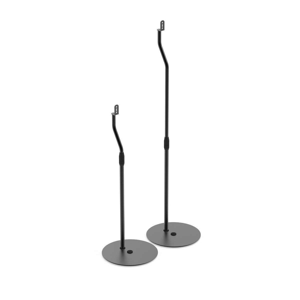 Kanto SLH Universal Height Adjustable Speaker Stands for Satellites up to 9 lbs - Black (Pair)