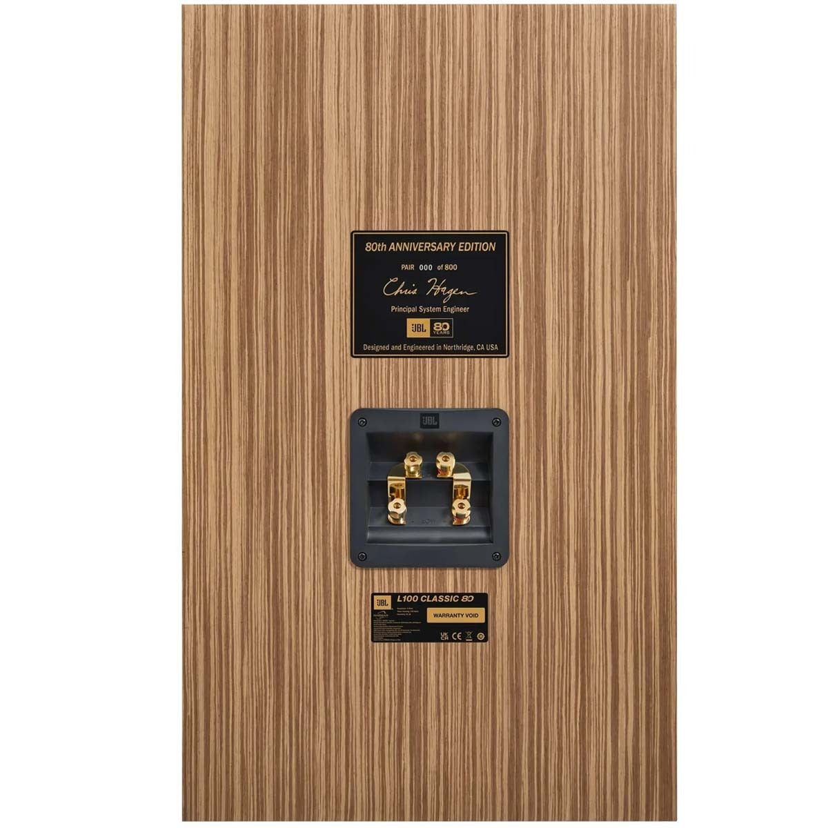 JBL L100 80th Anniversary Edition Speakers - Brown - Pair w/ Stands