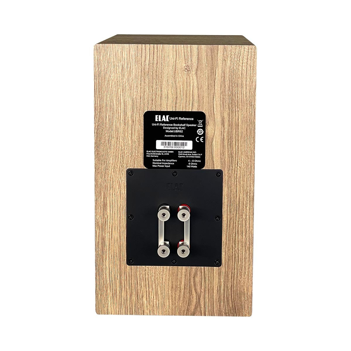 ELAC Uni-Fi Reference UBR62 3-Way Bookshelf Speaker - Pair