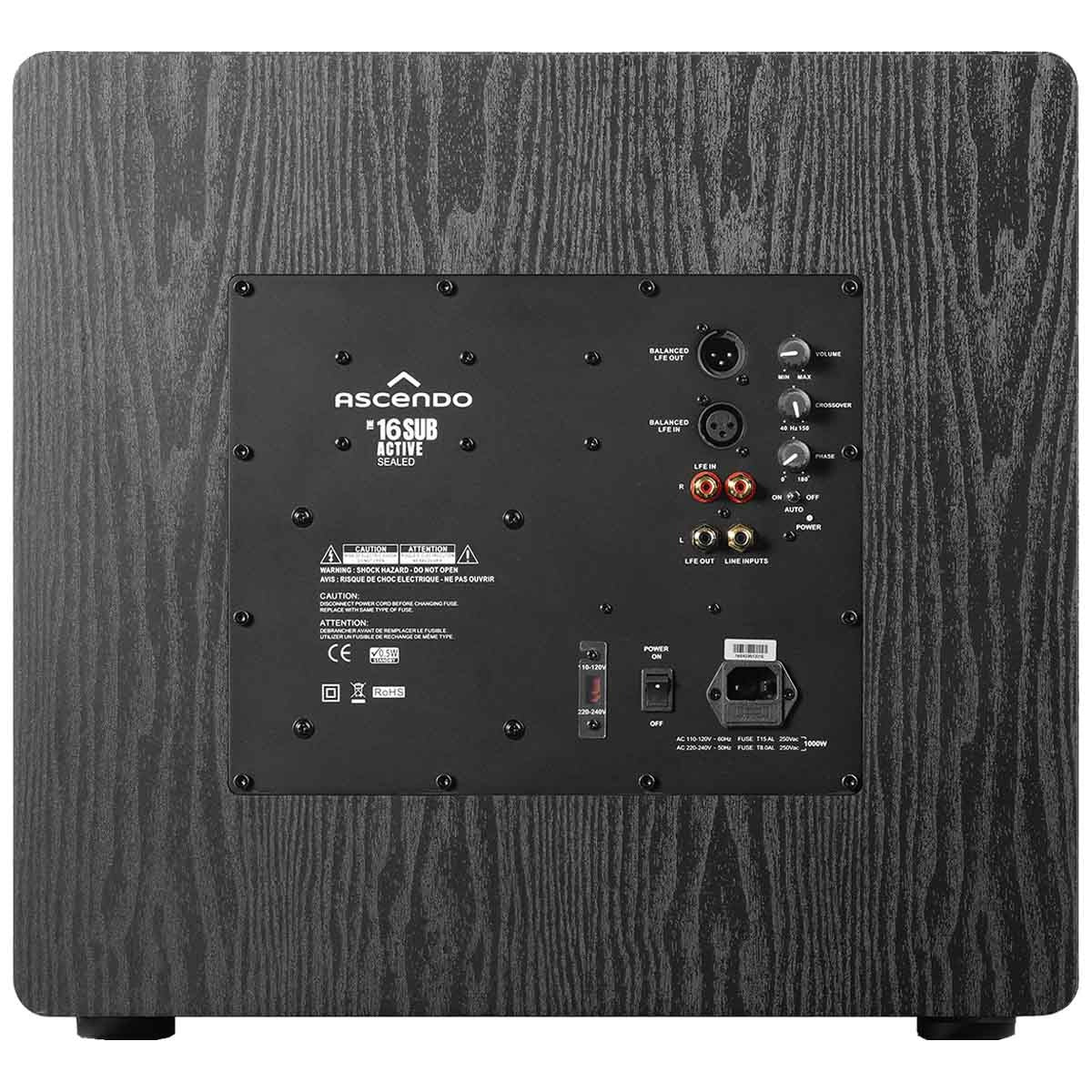Ascendo Audio The16 SUB Active Sealed Subwoofer - Each