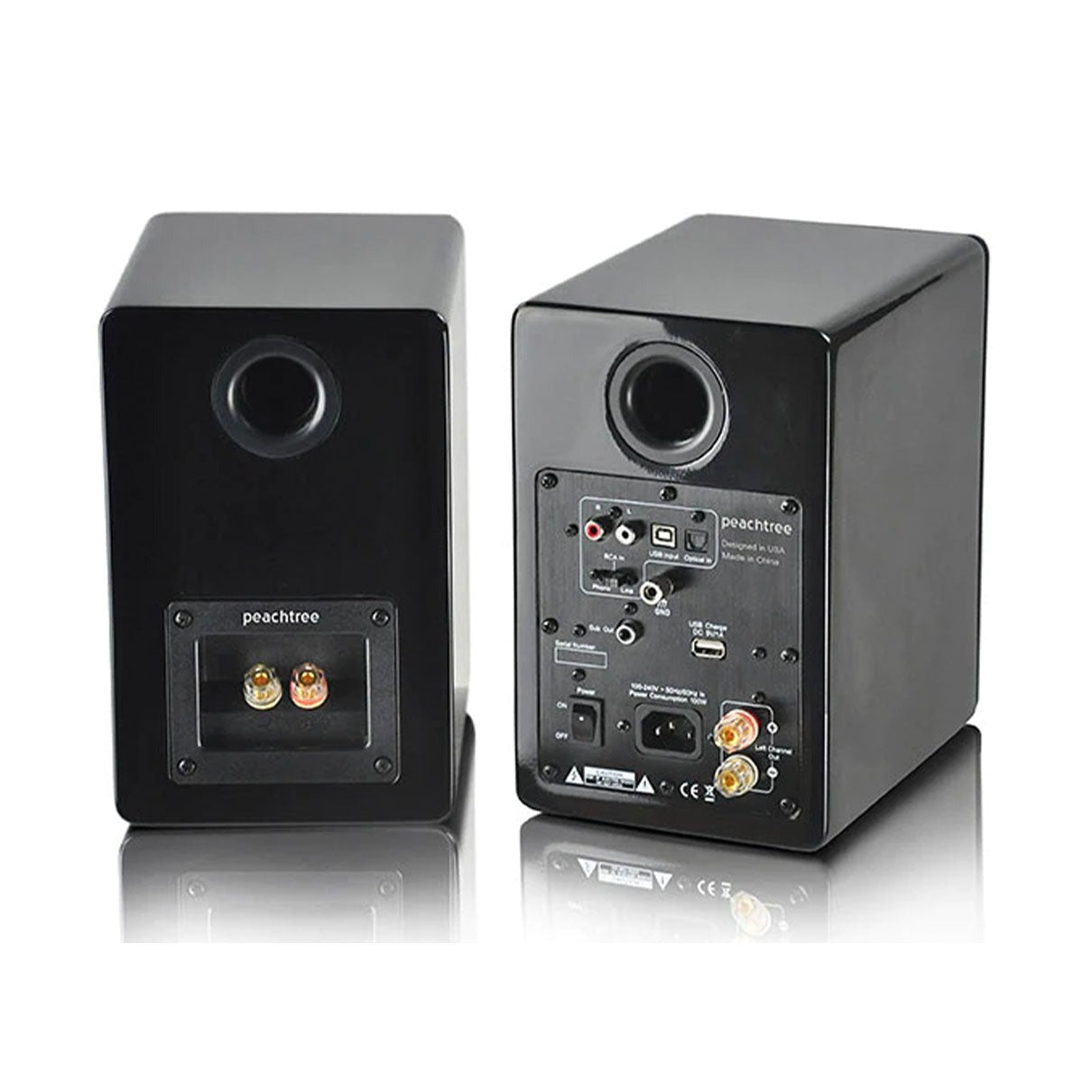 Peachtree OPEN BOX M24X Powered Speakers - Piano Black - Pair - A Grade