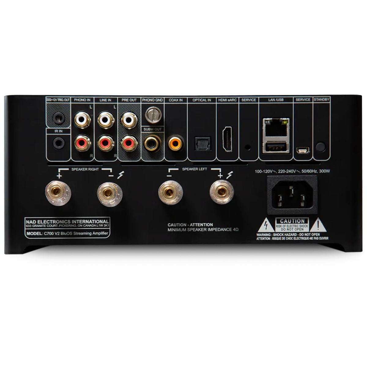 NAD C 700 V2 BluOS Streaming Amplifier - HybridDigital UcD Amplifier