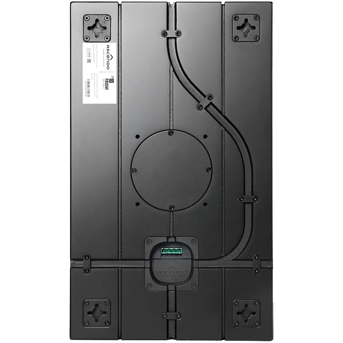 Ascendo Audio The10 Passive On-Wall Loudspeaker - Black/Black Grille - Each