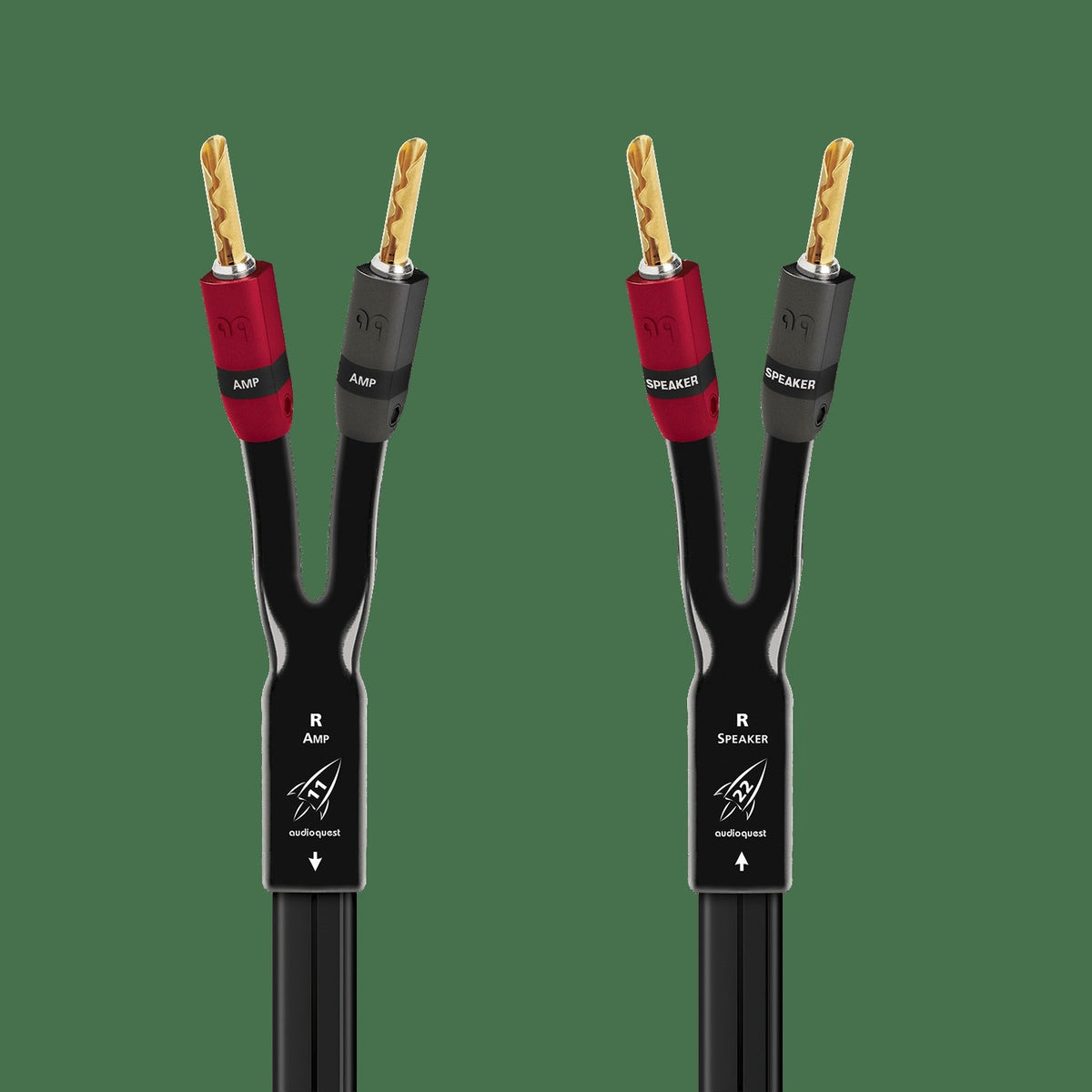 AudioQuest Rocket 11 Full-Range Speaker Cable w/ SureGrip 300 Connectors