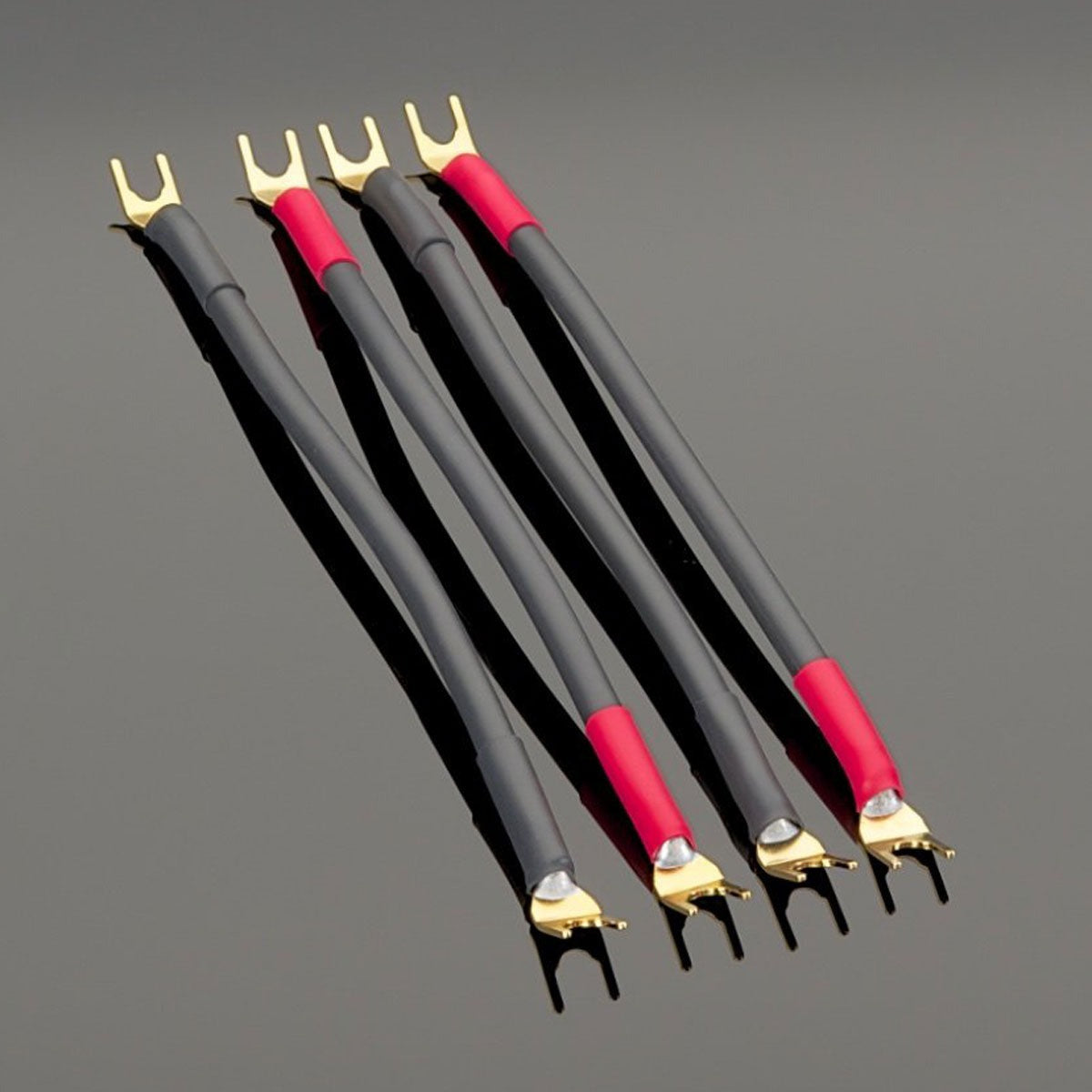 Transparent Basic Separate Biwire Adapter - Set of 4