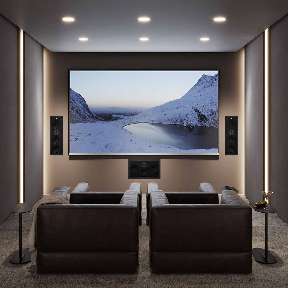 Lyngdorf D-500 Center Full range In-Wall Speaker with Closed Cabinet