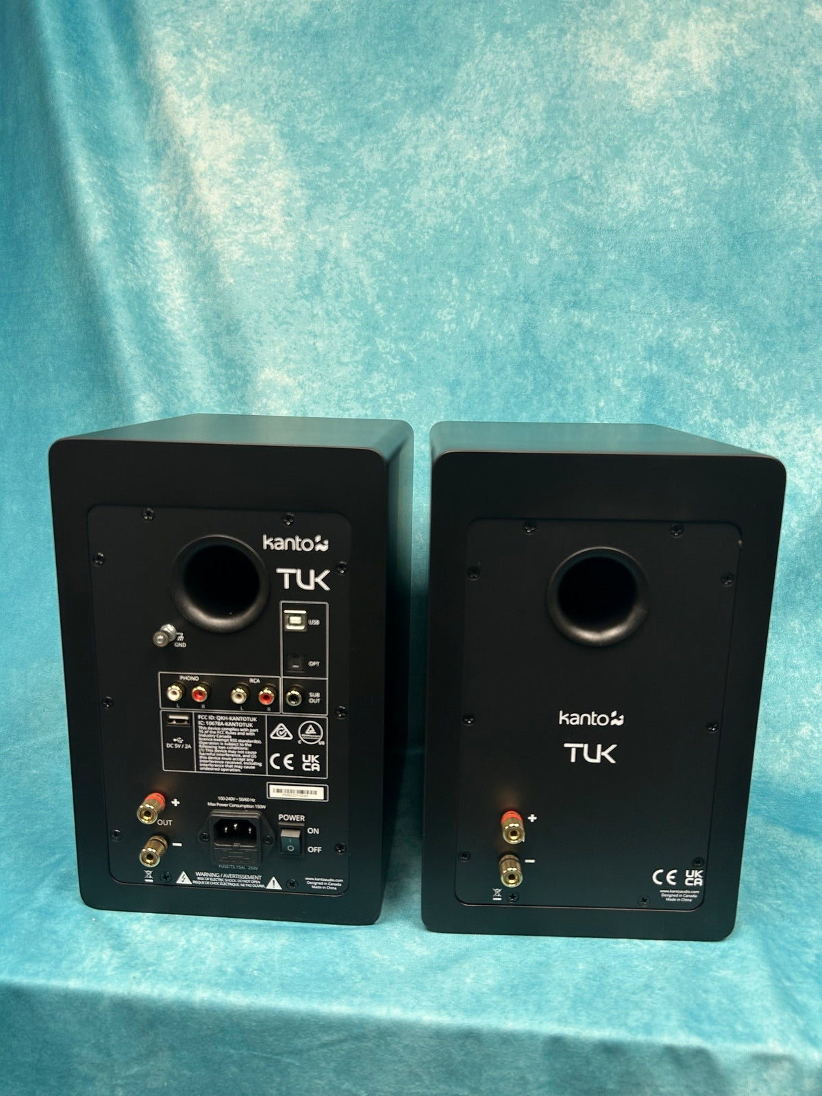 Kanto OPEN BOX TUK Powered Speakers - Matte Black - Pair - C Grade
