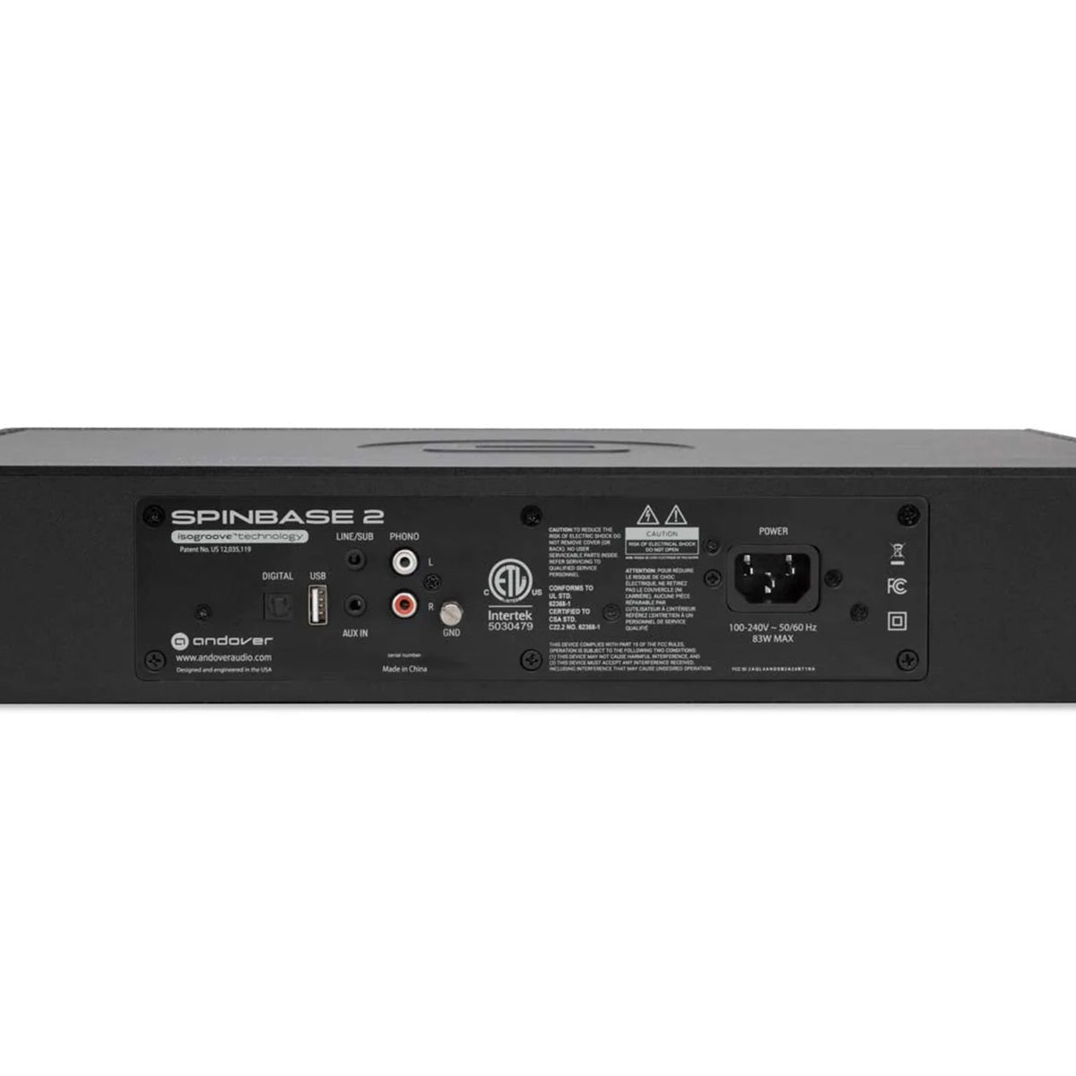 Andover SpinBase 2 Powered Turntable Speaker