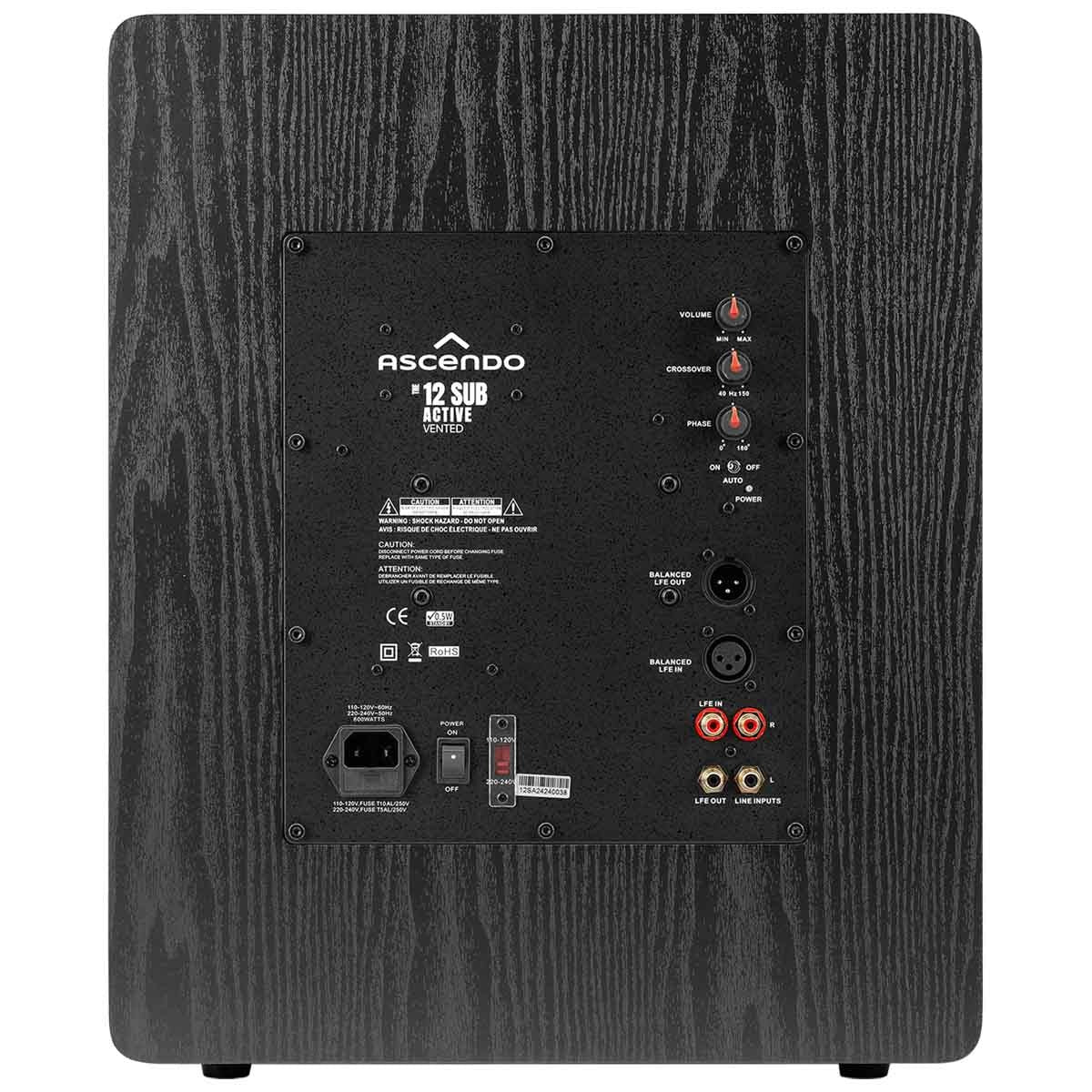Ascendo Audio The12 SUB Active Vented MKII Subwoofer - Each