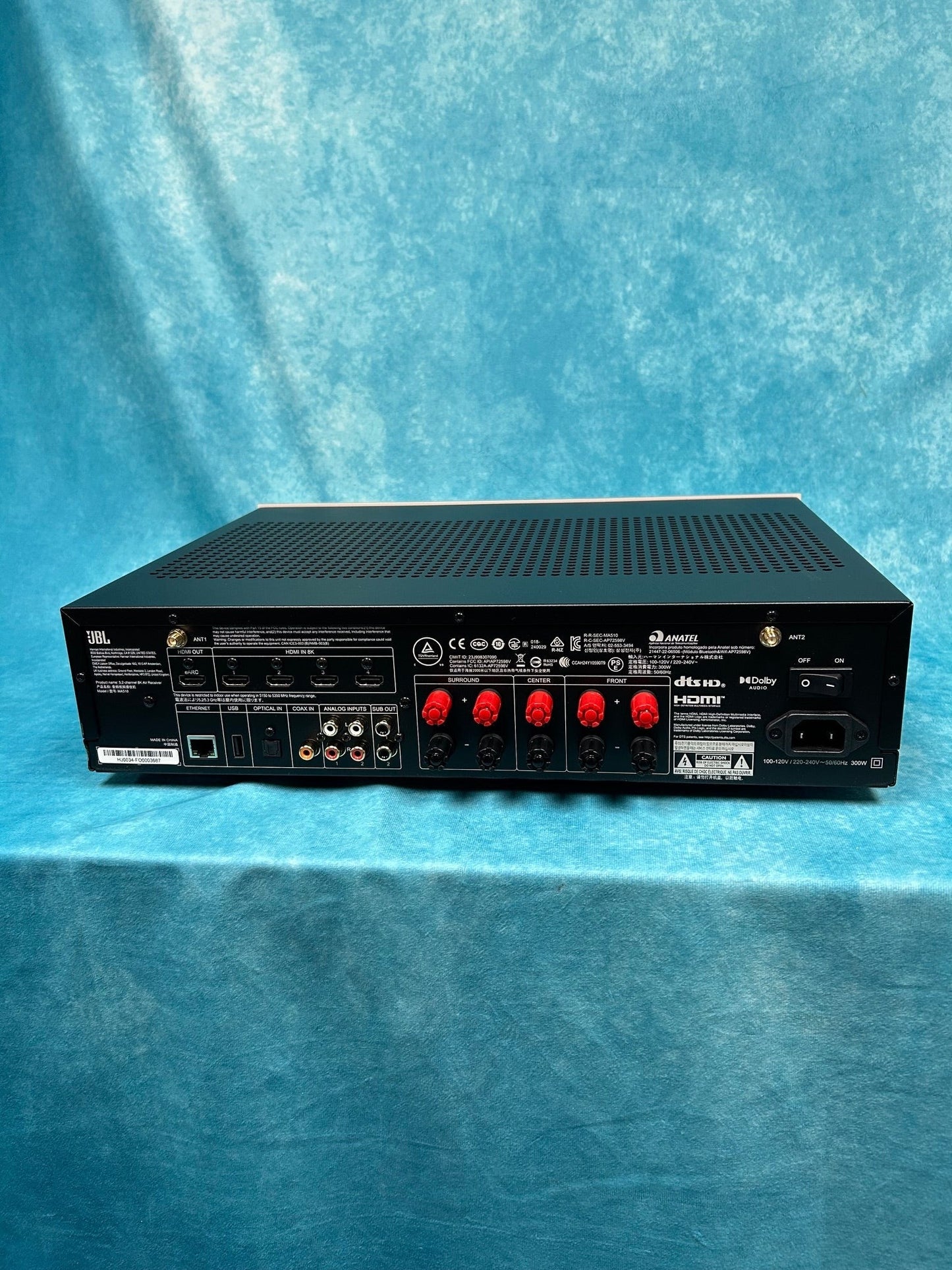 JBL OPEN BOX MA510 5.1 4K Avr With White Front Panel - B Grade