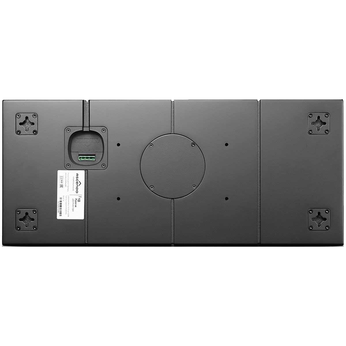 Ascendo Audio The10 Passive LED Phanton Voice On-Wall Loudspeaker - Black/Black Grille - Each