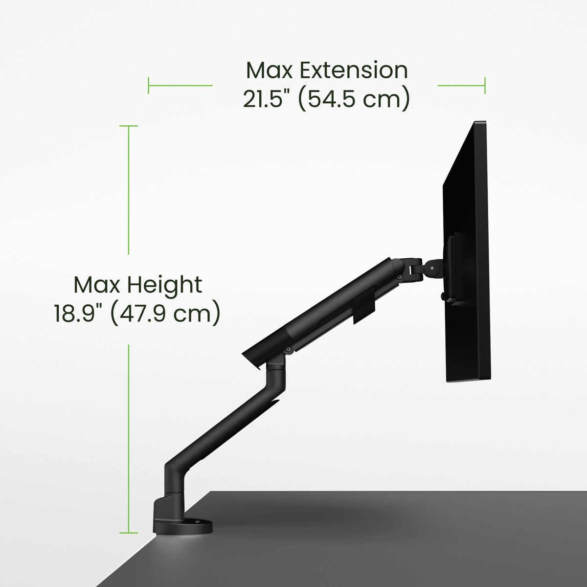 Kanto DM1 Single Monitor Desktop Mount for 17” - 40” Displays