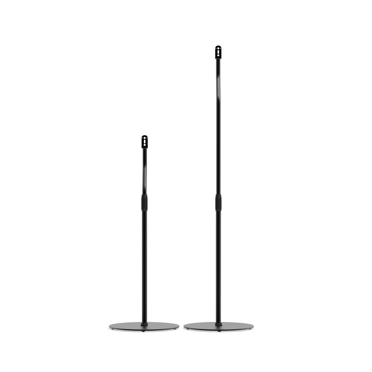 Kanto SLH Universal Height Adjustable Speaker Stands for Satellites up to 9 lbs - Black (Pair)