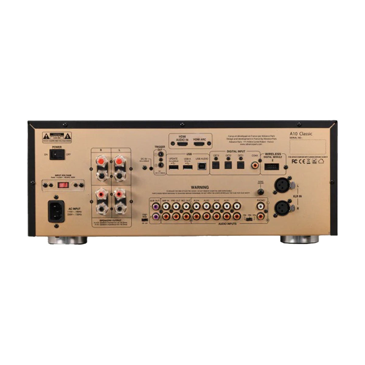 Advance Paris A10 Classic Integrated Amplifier - Black