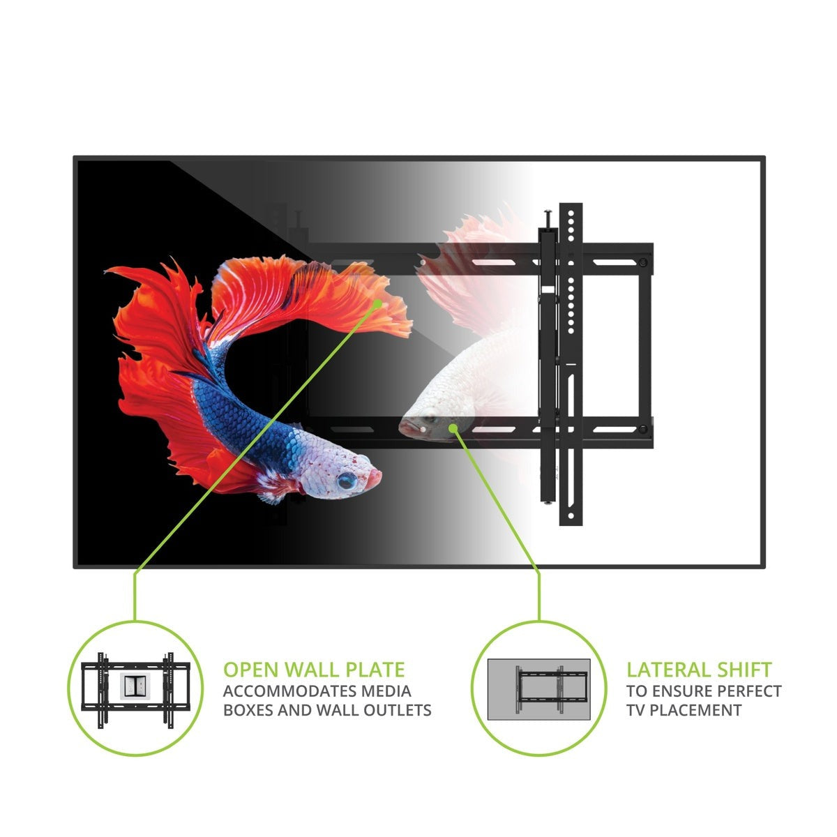 Kanto TE300 Extendable Tilting TV Wall Mount for 43” to 90” TVs