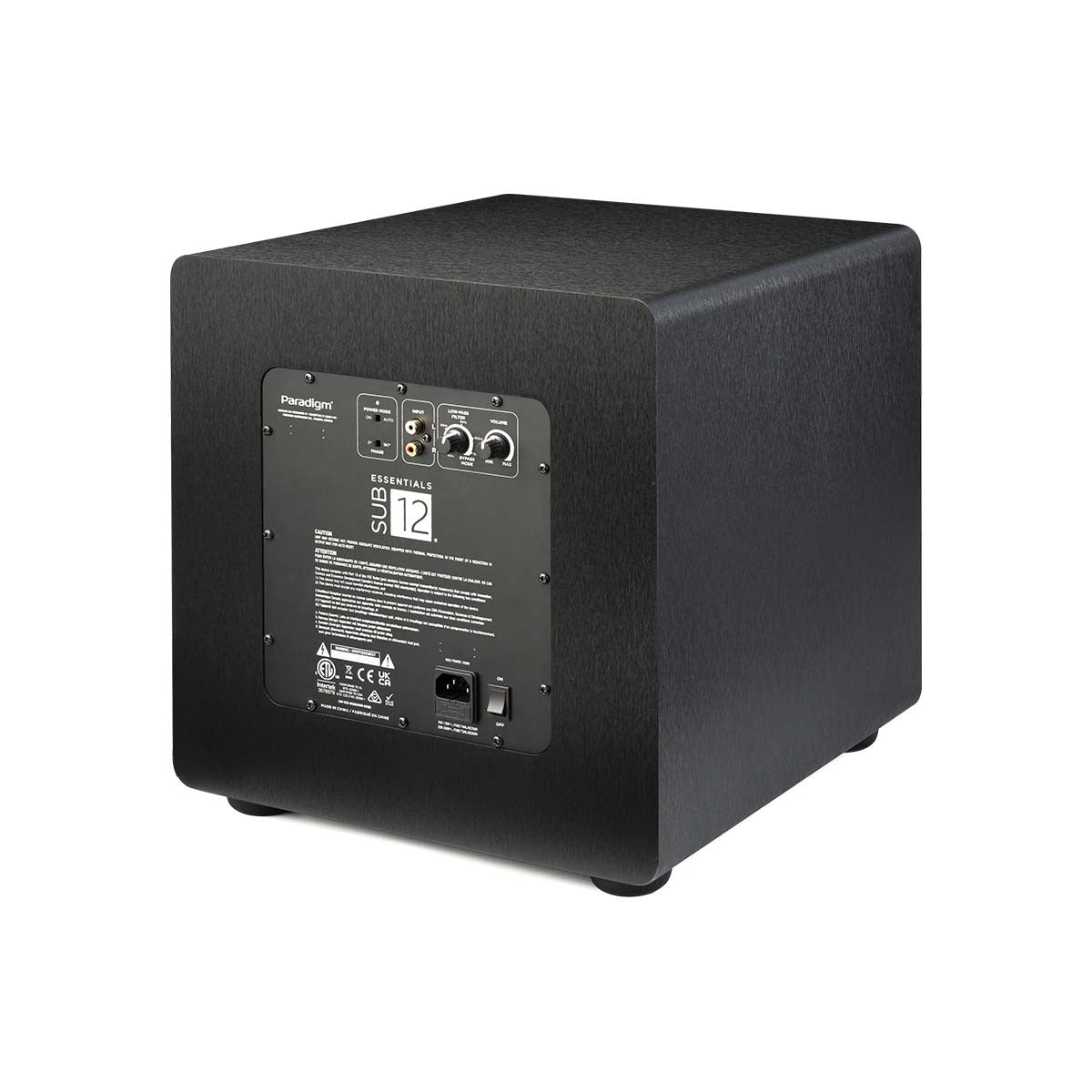 Paradigm Essentials Sub 12 Subwoofer - Black