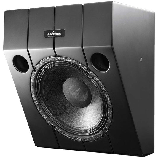 Ascendo Audio The10 Passive Wedge On-Wall Loudspeaker - Black/Black Grille - Each