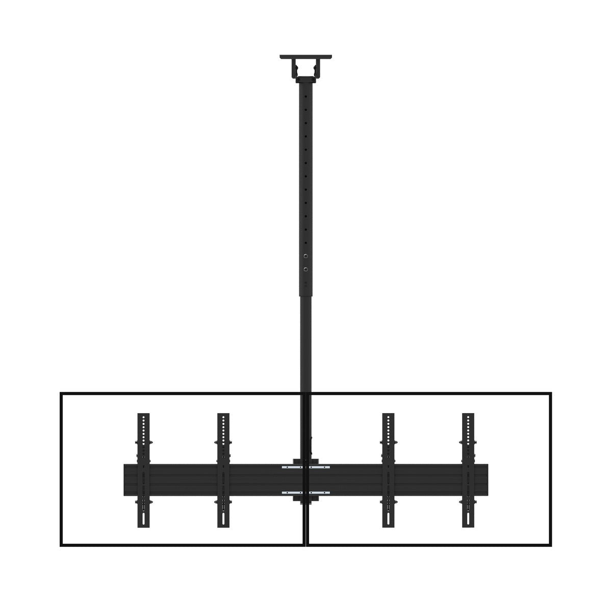 Kanto CM600B4B Back-to-Back Quad Screen TV Ceiling Mount for Four 40” to 45” TVs