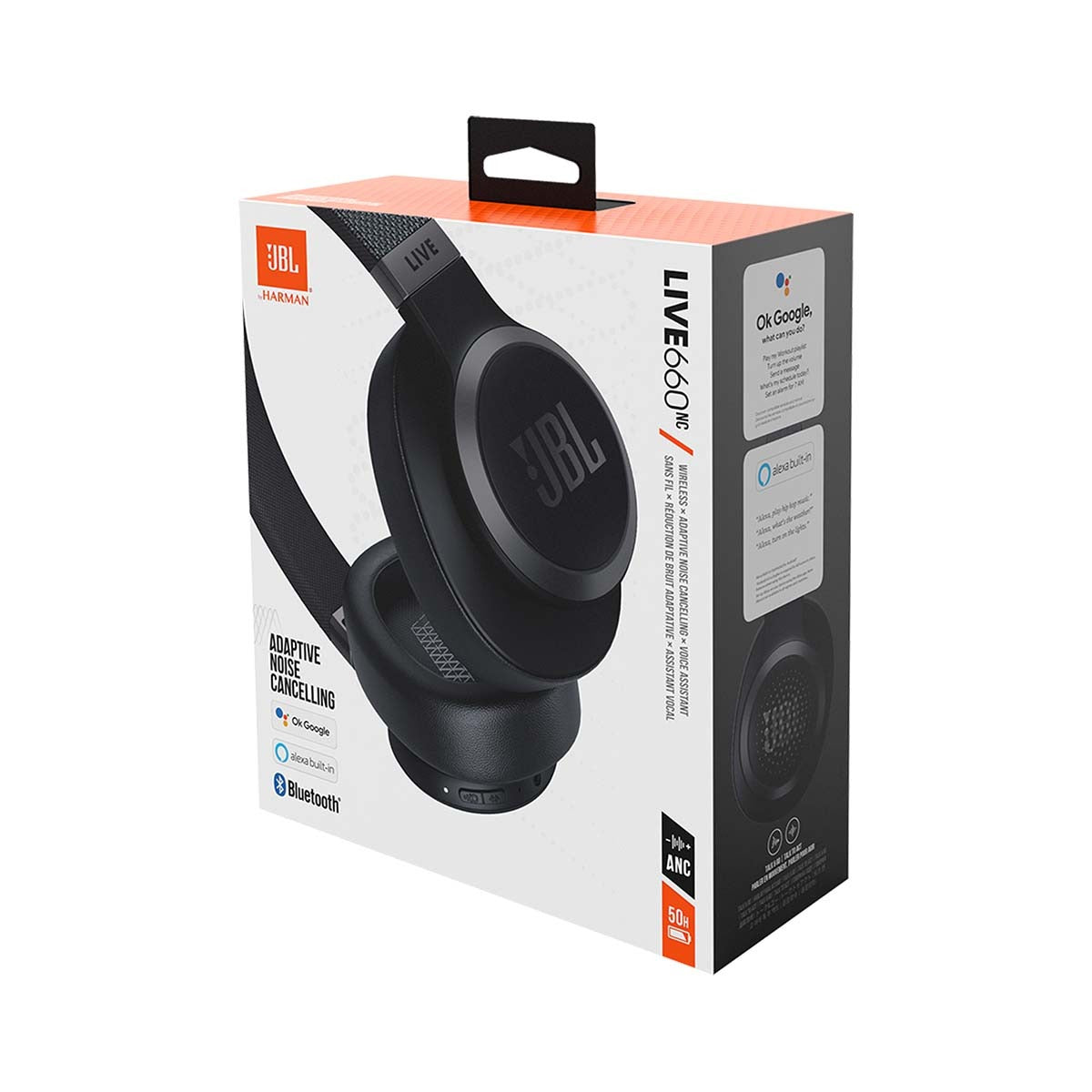 JBL LIVE 660NC Around-Ear Wireless Headphone with Noise Cancellation