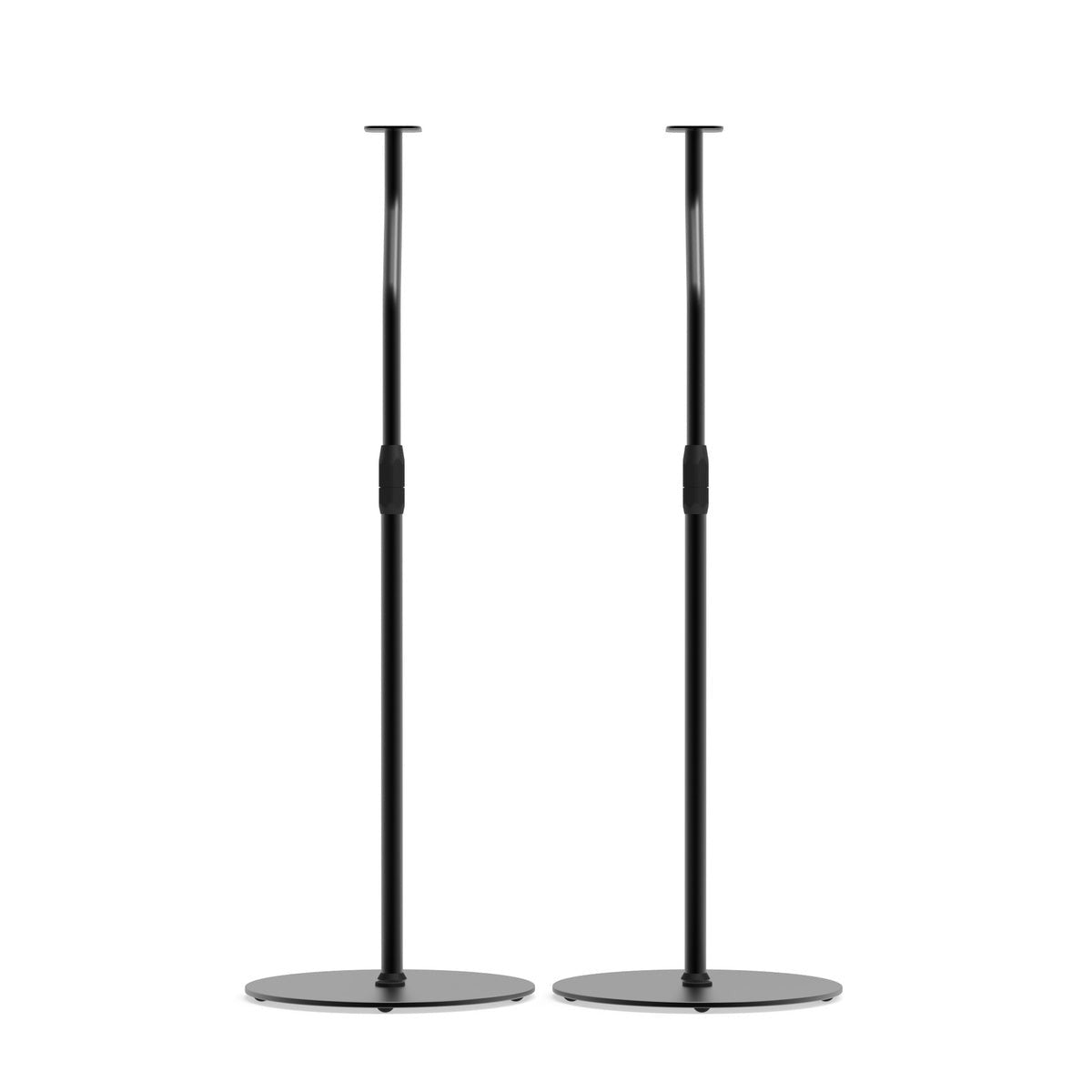Kanto SLH Universal Height Adjustable Speaker Stands for Satellites up to 9 lbs - Black (Pair)