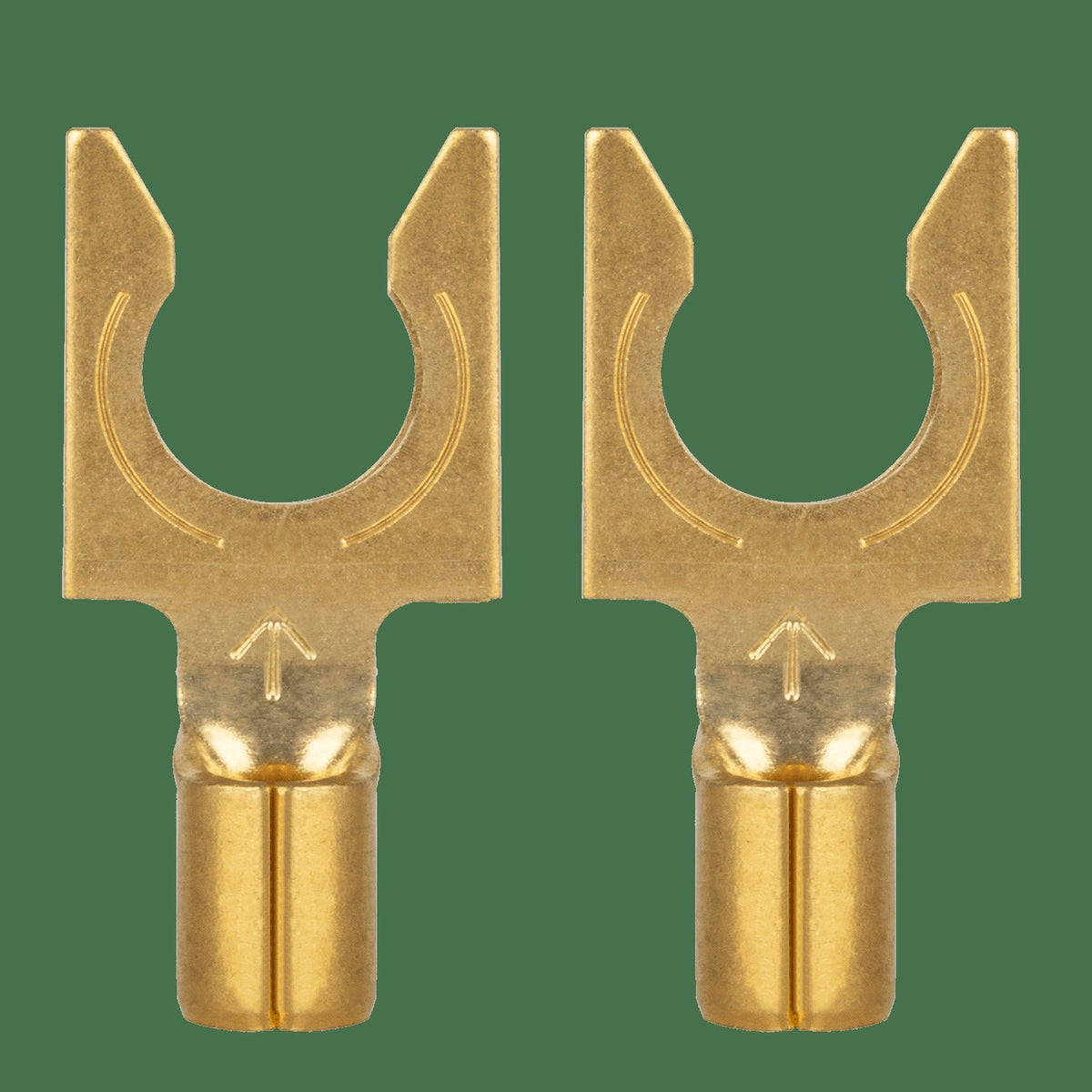 AudioQuest 1010 Spade Connectors – Fits 3/16" Binding Posts (Supports up to 10 AWG)