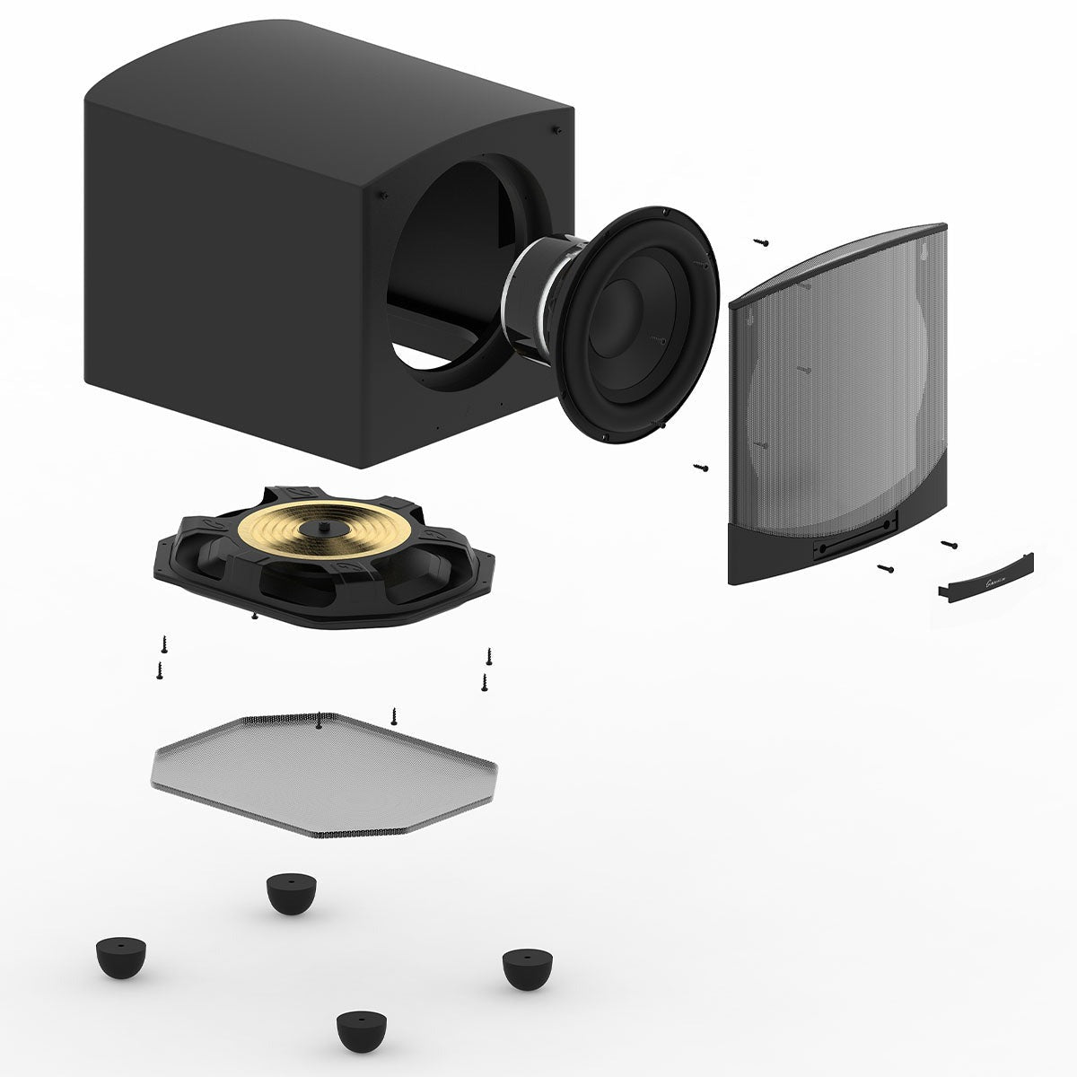 GoldenEar ForceField 40 Compact Subwoofer - Black