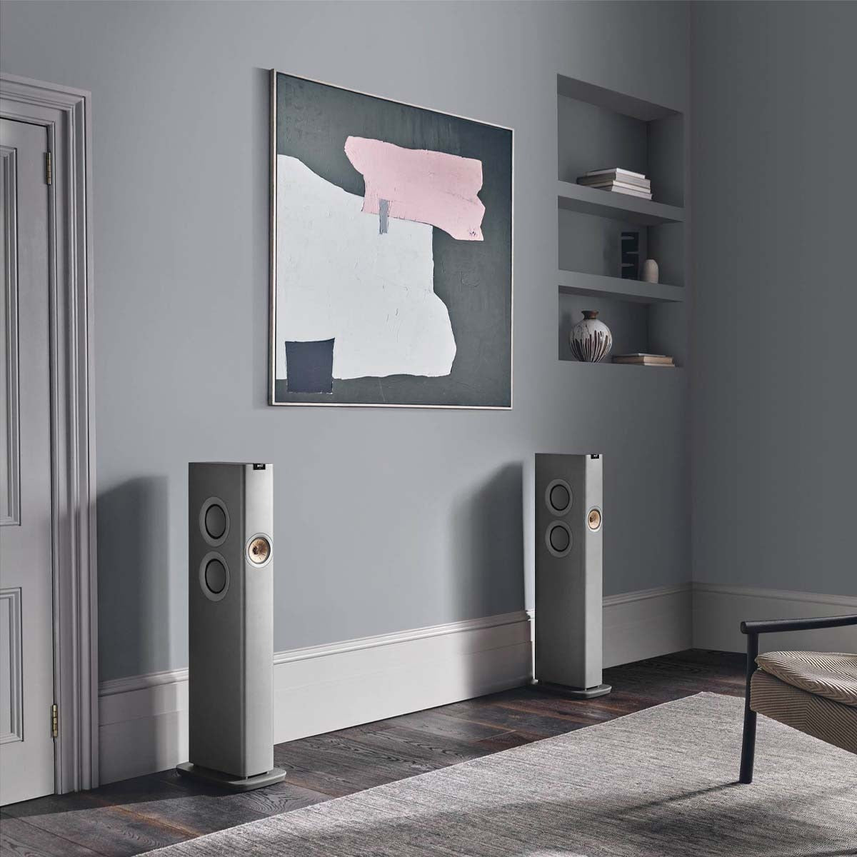 KEF LS60 Wireless Music System - Carbon Black - Pair