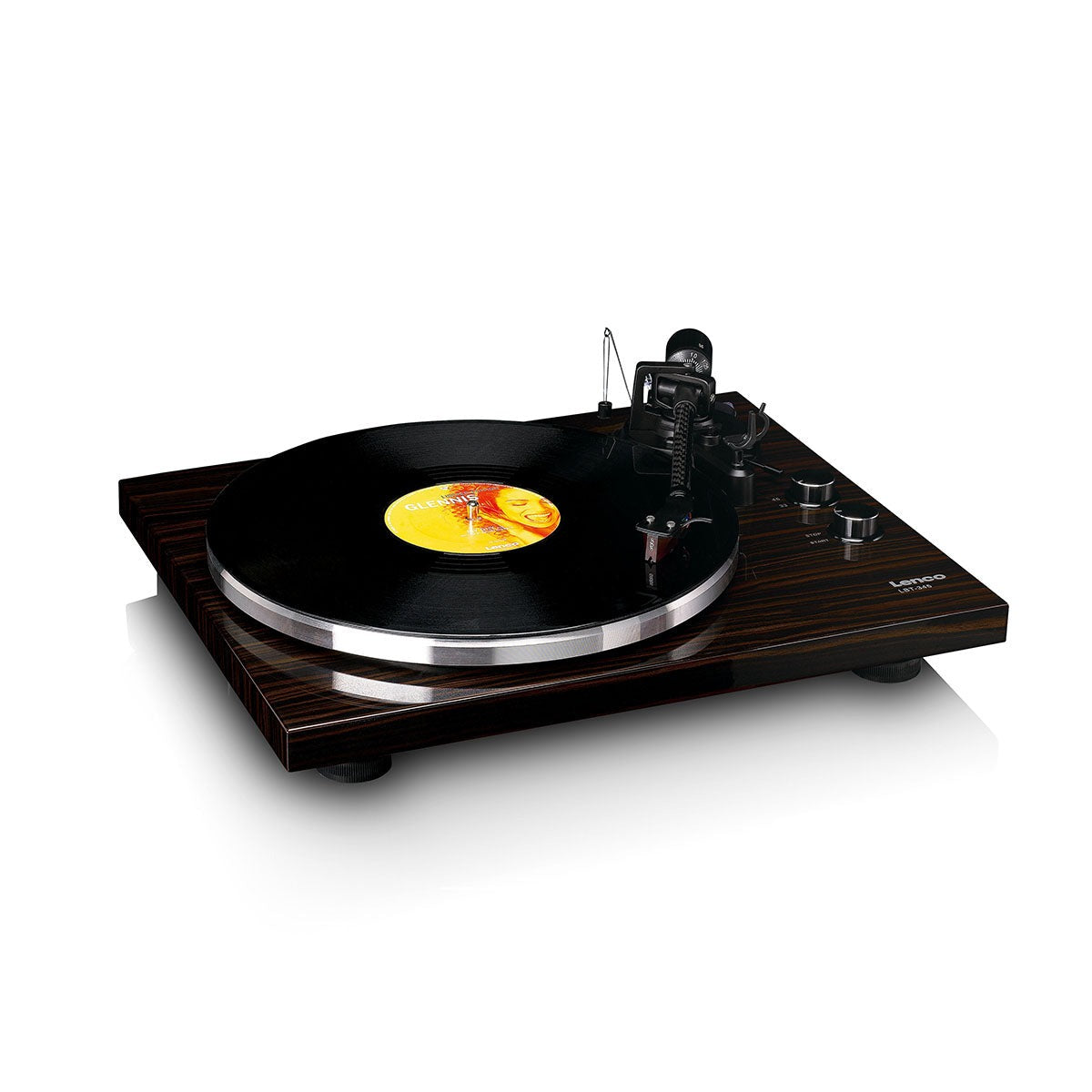 Lenco LBT-345 Bluetooth Turntable w/ Ortofon 2M Red