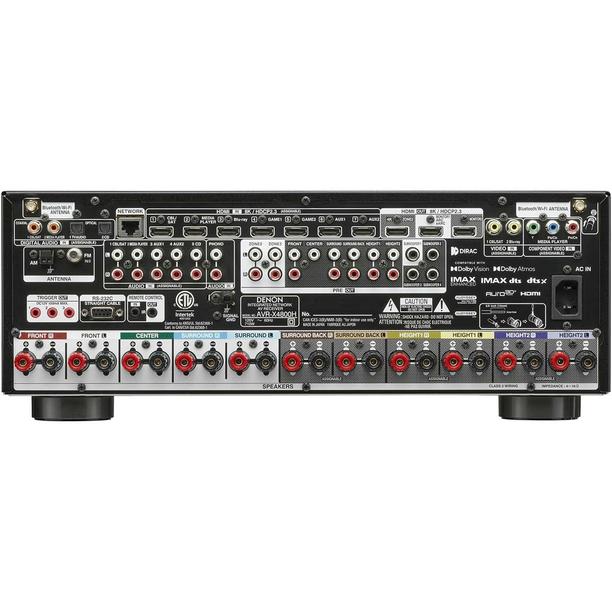 Denon AVR-X4800H 9.4-Channel Home Theater Receiver