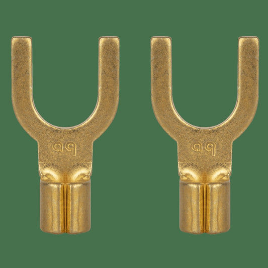 AudioQuest 1056 Spade Connectors – Fits 5/16" Binding Posts (Supports up to 10 AWG)