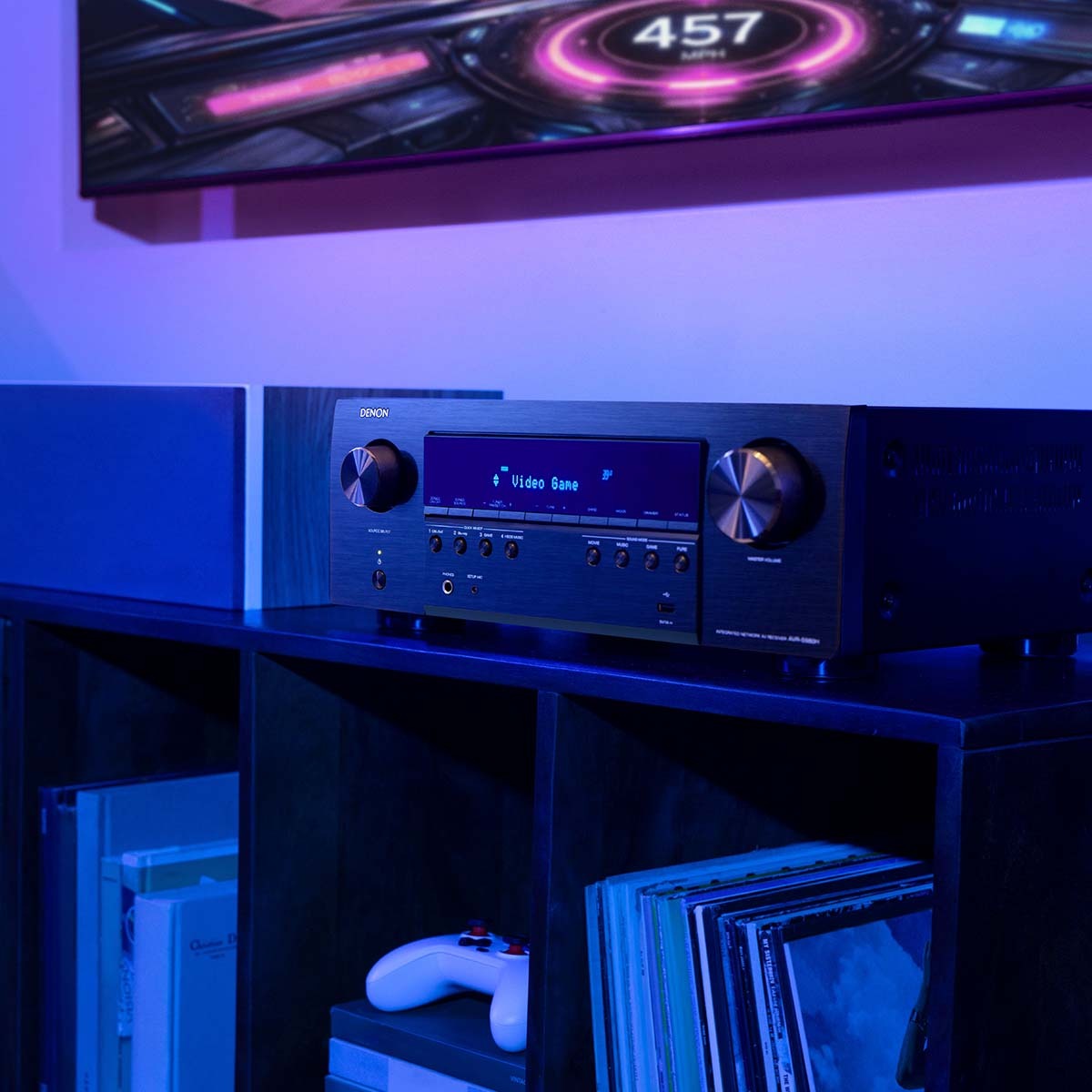 Denon AVR-S980H 7.2 Ch. 90W 4K/8K Dolby Atmos AV Receiver Powered by HEOS