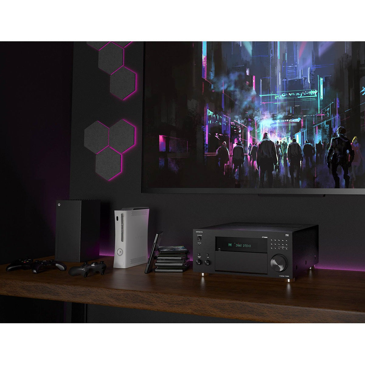 Onkyo TX-RZ70 11.2-Channel Home Theater Receiver Bundle w/ HDMI Cable
