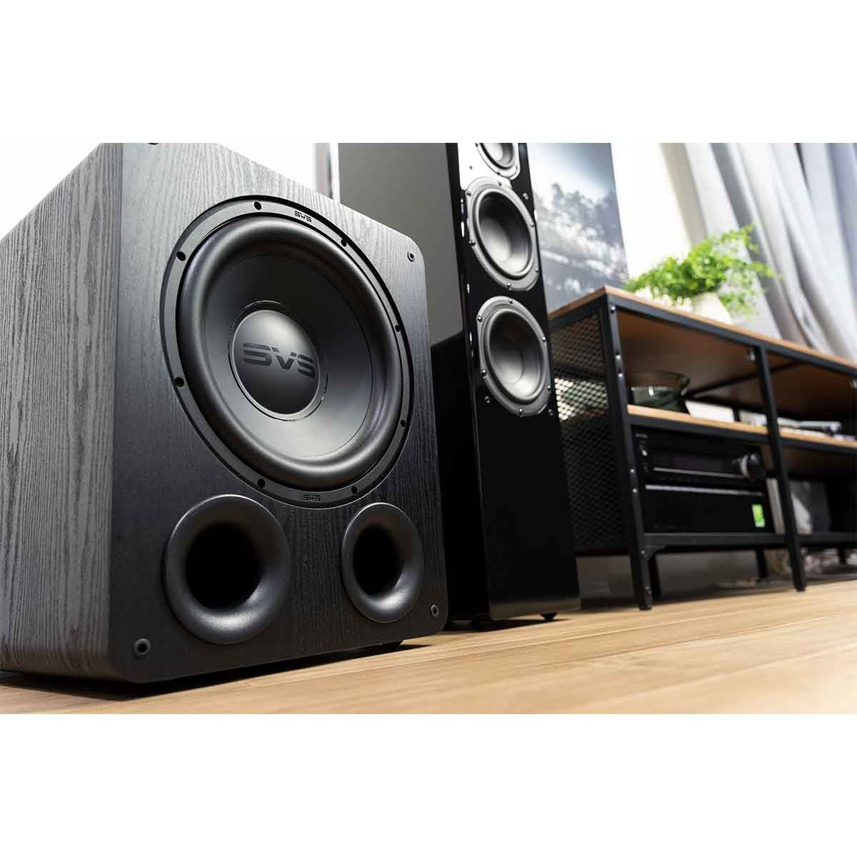 SVS Dual PB-1000 Pro Subwoofer - Black Ash