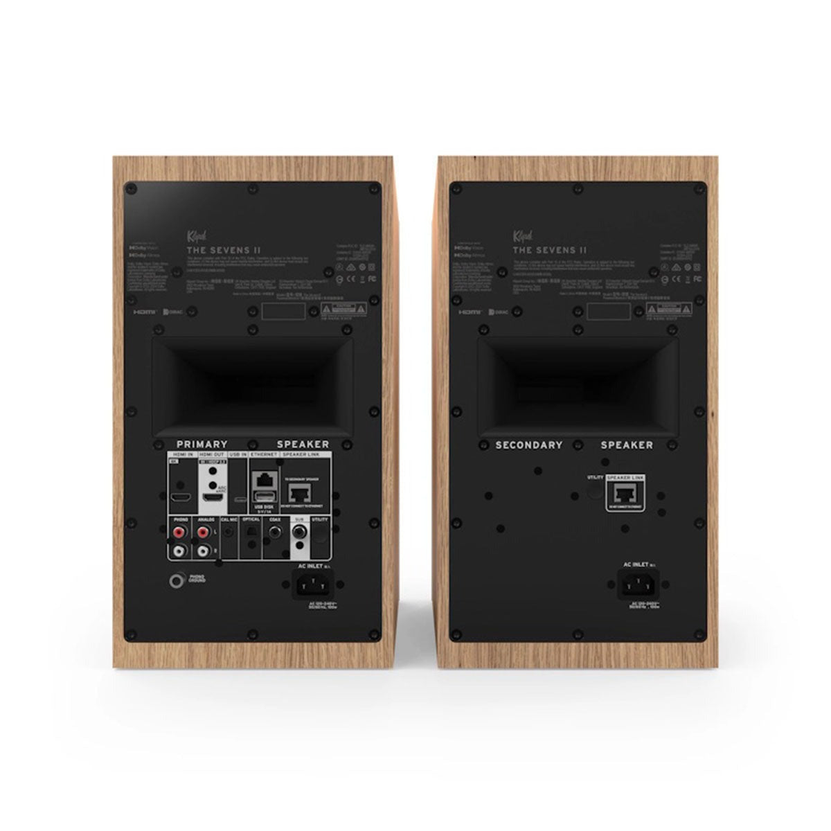 Klipsch The Sevens II Dolby Atmos 6.5" Powered Speakers - Pair