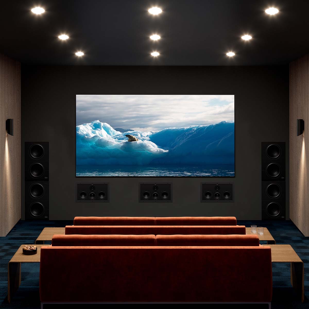 Lyngdorf D-60 C High-Performance In-Wall Speaker with Closed Cabinet