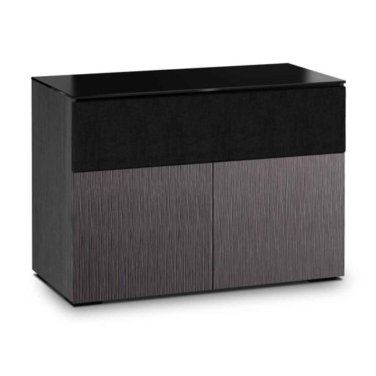 Salamander Designs Seattle 329 Twin-Width AV Cabinet w/ Center Speaker Opening- Gray Oak Textured