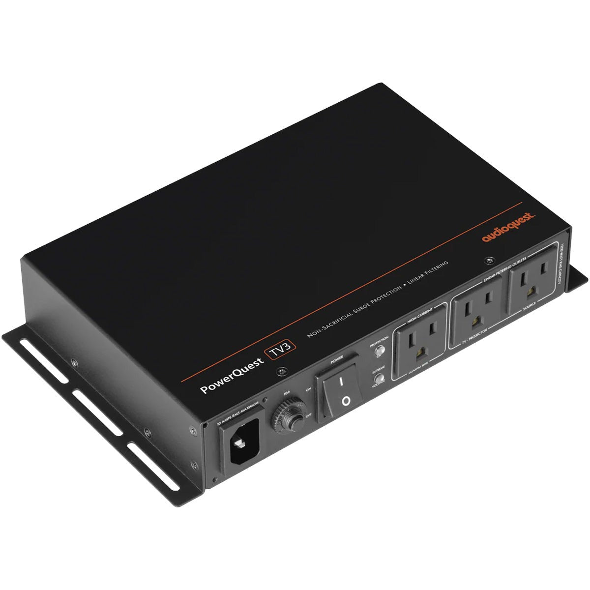 AudioQuest PowerQuest TV3 - 3-Outlet Non-Sacrificial Surge Protector for Wall-Mounted TVs