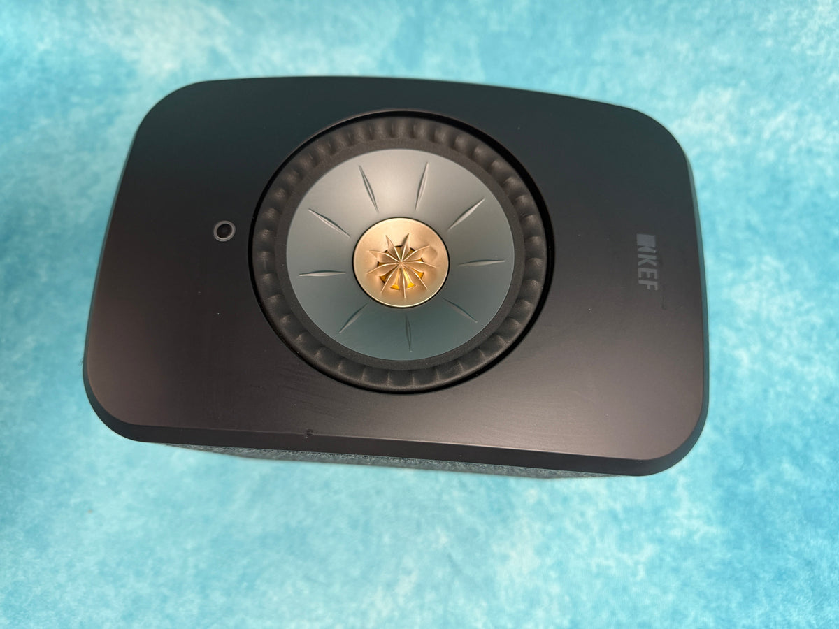 KEF OPEN BOX LSX II Wireless HiFi Speakers - Carbon Black - Pair - B Grade