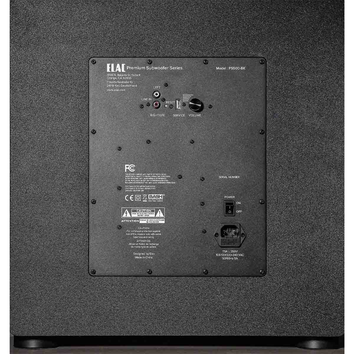 ELAC Varro PS500-BK Premium 15" Powered Subwoofer