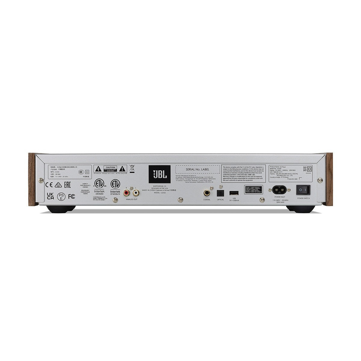 JBL CD350 CD Player - Walnut