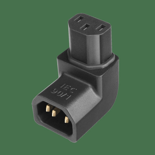 AudioQuest IEC90 ̊/1 Adaptor - Female IEC901 > Right-Angle Male IEC