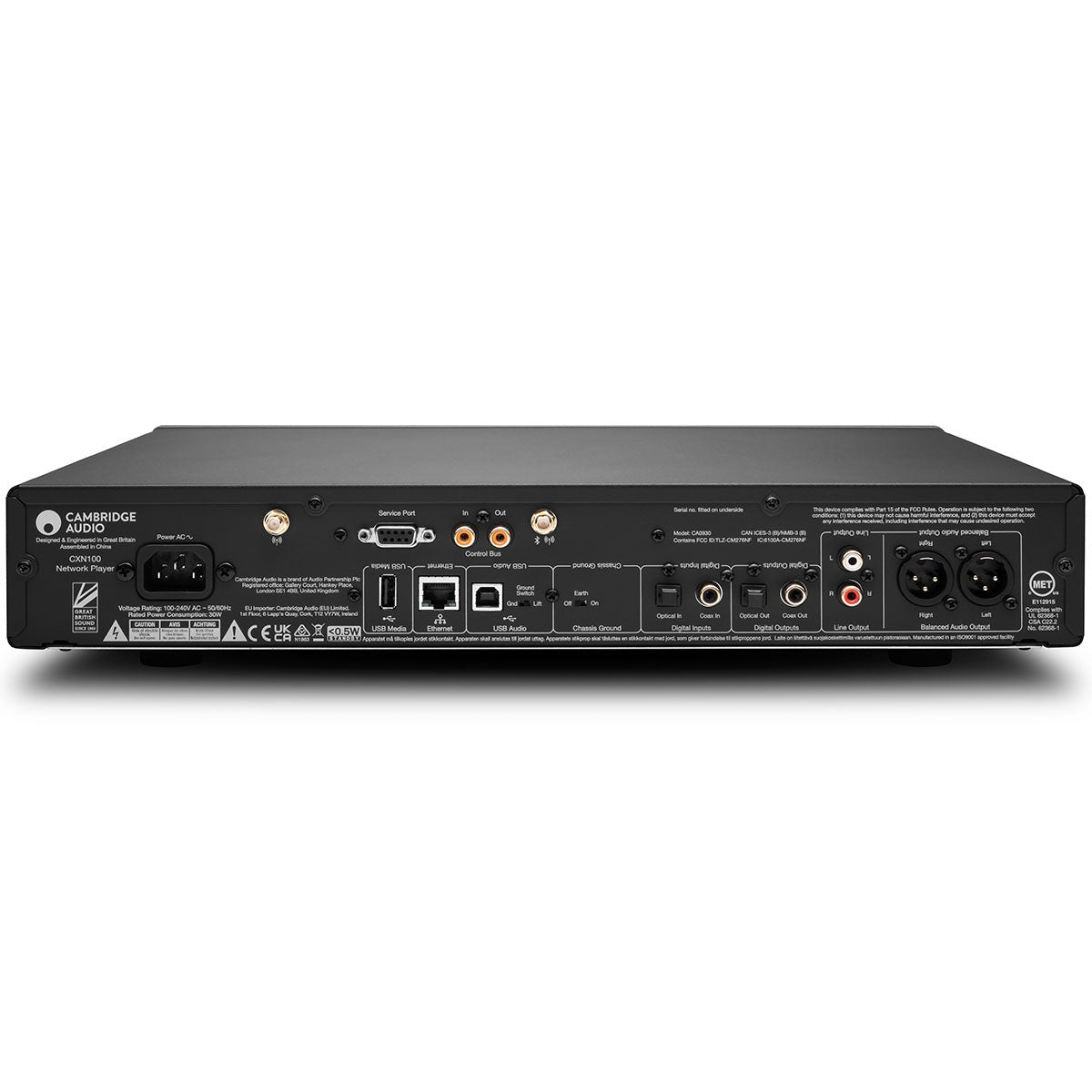 Cambridge CXN100 - Network Audio Streamer - Lunar Grey