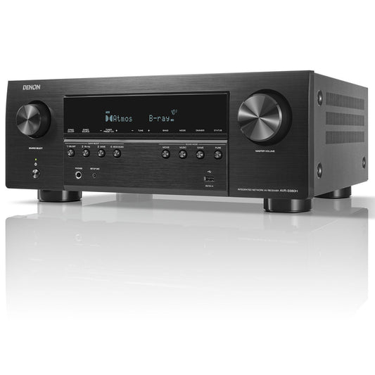Denon AVR-S980H 7.2 Ch. 90W 4K/8K Dolby Atmos AV Receiver Powered by HEOS