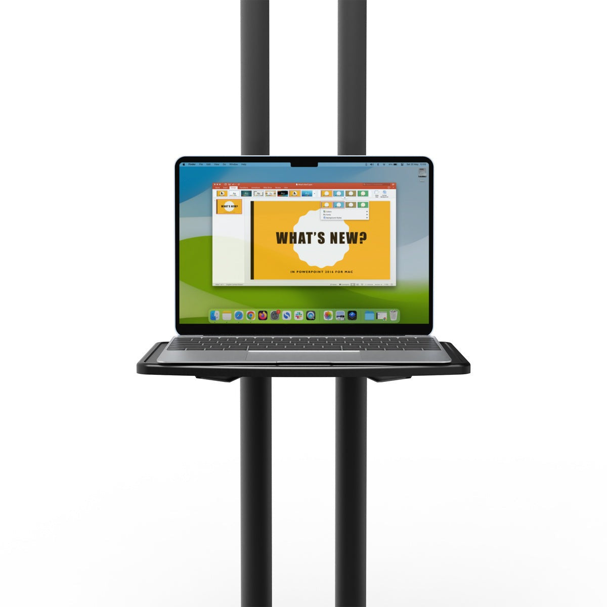 Kanto MTM70PL Height Adjustable Rolling TV Stand for 40" - 70" TVs and Interactive Displays