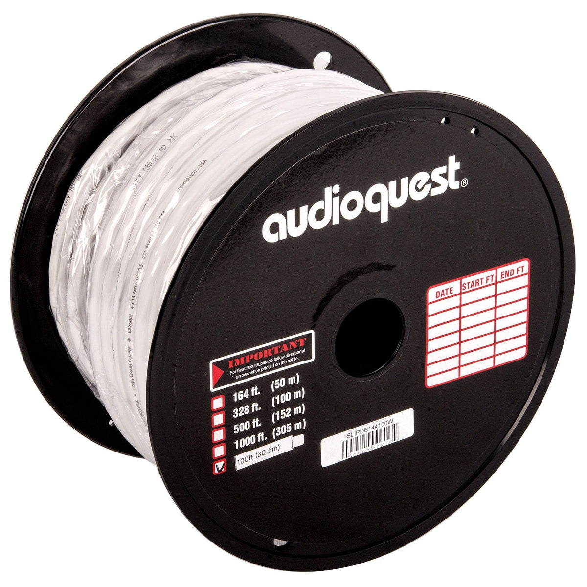 AudioQuest SLiP/DB-14/2 CL3/FT4 In-Wall & Direct Burial Rated Bulk Speaker Cable