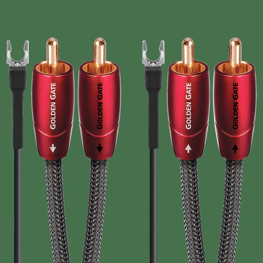 AudioQuest Golden Gate Turntable RCA > RCA Turntable Cable + Ground Wire