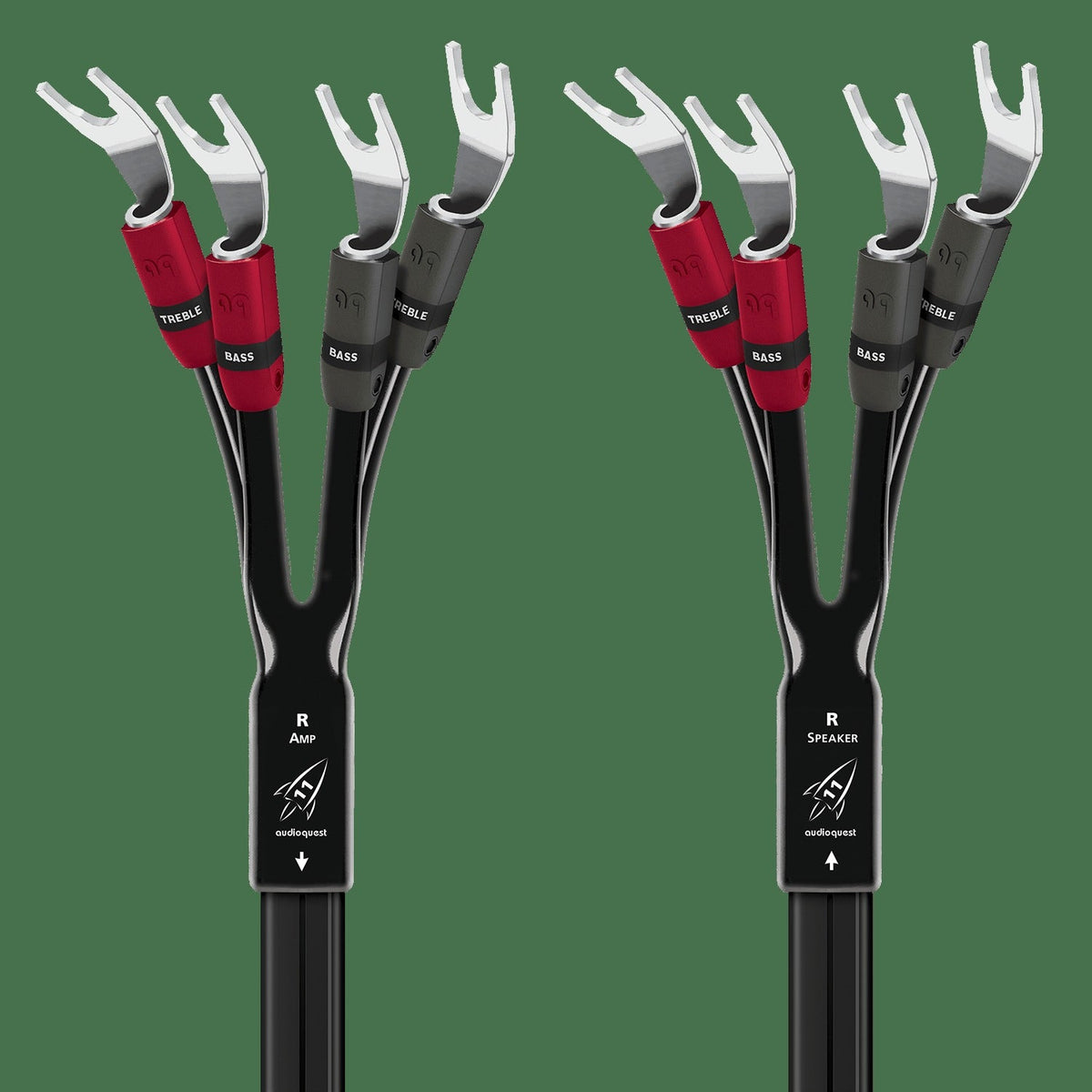 AudioQuest Rocket 11 Single BiAmp Speaker Cable w/ SureGrip 300 Connectors